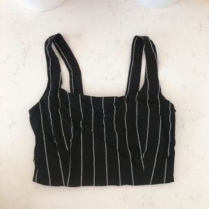 Urban Outfitters pinstripe crop top